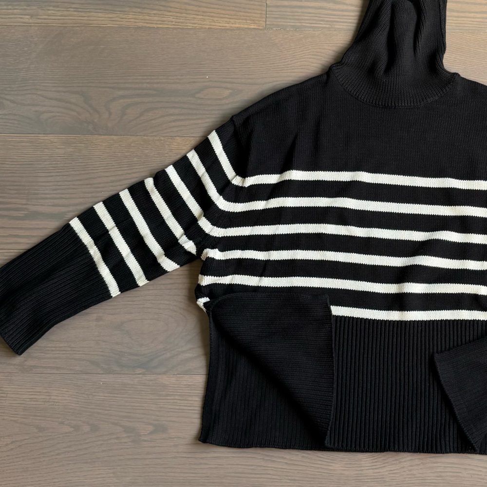 Turtleneck Striped Sweater